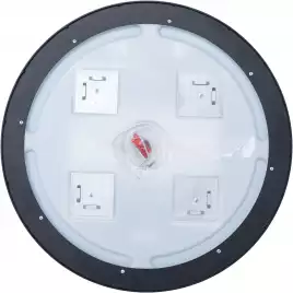Зеркало Aquanet Тренд 60х60 316704 с подстветкой, сенсорный выключатель, с подогревом, Черный матовый