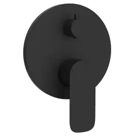 Смеситель для ванны AVS Basic 811-704-MB встраиваемый, с внутренней частью, черный матовый