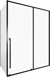 Душевой уголок Allen Brau Fantasy 160x90 3.11010.31 + 3.11013.31 черный матовый