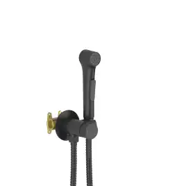 Смеситель с гигиеническим душем Aquatek Европа AQ1020MB, Черный матовый