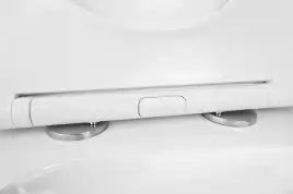 Подвесной унитаз Azario Boca AZ-2002 безободковый, с сиденьем микролифт, Белый глянцевый