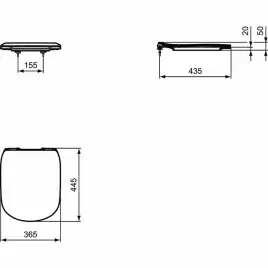 Комплект унитаза с инсталляцией Ideal Standard Tesi T3868V1 с сиденьем Микролифт