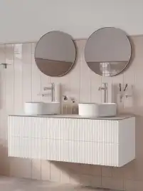 Тумбасо столешницей IDDIS Aiger 120, подвесная, Белая, AIG12W0i95K