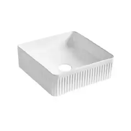 Раковина AVS Мюзикл 37x37 белая матовая, рифленая