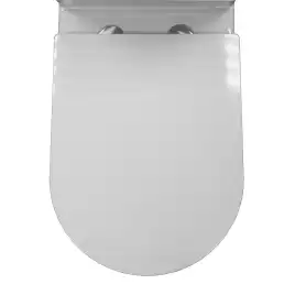 Унитаз напольный Azario VERONA AZ-8301 безободковый, смыв Торнадо, с бачком и сидением микролифт, Белый глянцевый