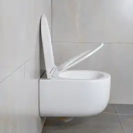 Унитаз подвесной AVS Декарт 801-0036-P-T2-GW безободковый, со смывом Торнадо, белый