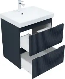 Тумба под раковину Aquanet Джейн (Flat) 60 маренго, подвесная, 335427