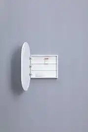 Зеркальный шкаф Aquanet Монте 60 белый, с LED подсветкой, 344788