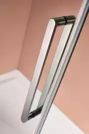 Душевая дверь Cezares STYLUS-M 140 см, STYLUS-O-M-BF-1-140-C-Cr, профиль Хром, стекло Прозрачное