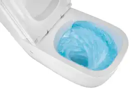 Унитаз-компакт Azario RIANO AZ-1305A напольный, безободковый, со смывом Торнадо, в комплекте с бачком и сиденьем микролифт, Белый глянцевый