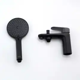 Смеситель на борт ванны Aquatek Ника AQ1844MB, Черный матовый