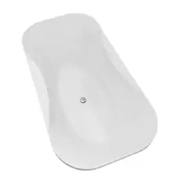 Ванна акриловая AZARIO BORDEAUX 180x90 BOR18090, свободностоящая, в комплекте с сифоном и металлической рамой, белая