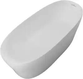 Ванна из искусственного камня Allen Brau 180x80 Solid Stone Krion Neo XL 2.35002.21, белая матовая