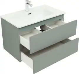 Тумба под раковину Aquanet Вега 2.0 80 мисти грин, подвесная, 337961