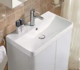 Умывальник CeramaLux 9595-60 600х345х130 Полувстраиваемая цвет Белый