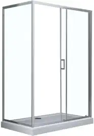 Душевая дверь Aquanet SD-1400A 140, прозрачное стекло