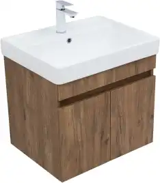 Тумба под раковину Aquanet Оптима 60 дуб рустикальный , 344795