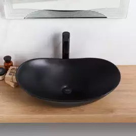 Раковина накладная BelBagno 605х360х155 BB1404-H301, цвет Черный
