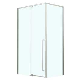 Душевой уголок Azario MALE SQR-90х90х195-CH-CL, прозрачное стекло 6 мм, профиль хром, AZ-J50-90-CH-CL