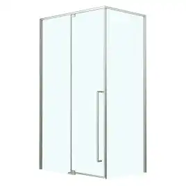 Душевой уголок Azario MALE SQR-90х90х195-CH-CL, прозрачное стекло 6 мм, профиль хром, AZ-J50-90-CH-CL