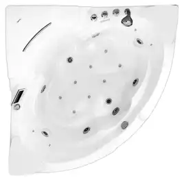 Акриловая ванна Gemy G9082 K 152х152 с гидромассажем, угловая