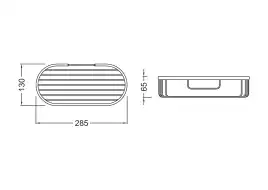 Полка для душа Aquatek AQ4916MB, Черный матовый