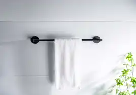 Держатель полотенец 450 мм Aquatek Европа AQ4120MB, Черный матовый