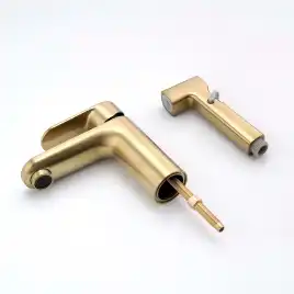 Смеситель для раковины Aquatek Ника AQ1812BG, Золото матовое