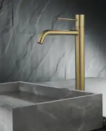 Смесители для раковины AVS Slimmer 811-101-BG высокий, брашированное золото