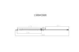 Душевая дверь Vincea Dice 130 VDS-4D130CLGM, раздвижная, профиль вороненая сталь, стекло прозрачное
