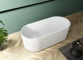 Акриловая ванна Abber 170х80 AB9325-1.7, отдельностоящая, Белая глянцевая