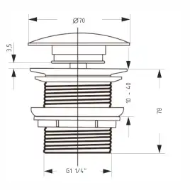 Раковина AVS Клара 51x40 голубая матовая с донным клапаном