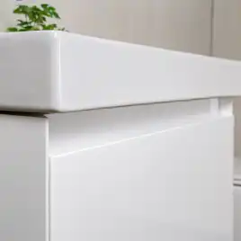 Тумба с раковиной AVS Гармония 60 SL белая, K821-07SL-600WG-217-600WG