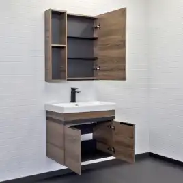 Тумба с умывальником Comforty Соло 70 Дуб темно-коричневый, 00-00010978