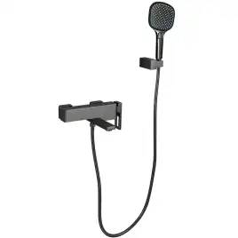 Смеситель для ванны Gappo G3217-9  с коротким изливом, Оружейная сталь