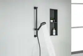 Душевой гарнитур Aquatek Лугано AQ2022MB, Черный матовый