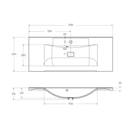Тумба под раковину BelBagno MARINO-H60-1100-2C-SO-RN-P подвесная Rovere Nature