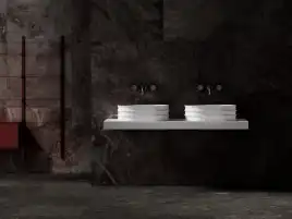 Раковина накладная ABBER STEIN 56х36х16 AS2650, овальная, белая матовая