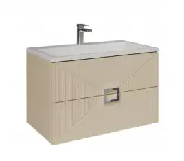 Тумба под раковину Grossman Луксор 60 подвесная, бежевый матовый (106053)