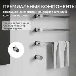 Полотенцесушитель электрический 52х49,5 ABBER Charme AH4003 хром