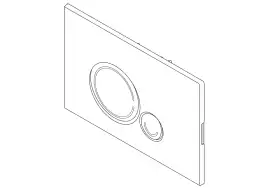 Кнопка смыва BelBagno SFERA BB014-SR-BIANCO, цвет-белый