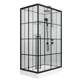 Душевая кабина Niagara Standart 100х80х225 ST100/80/15QR/KL/BKT низкий поддон, без гидромассажа