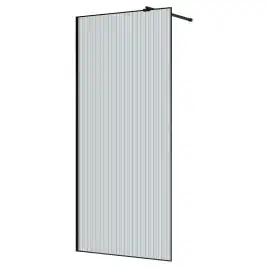 Душевая перегородка Azario Walk-in 90 AZ-271-90-MВ-CRF стекло 8 мм рифленое, профиль Черный матовый