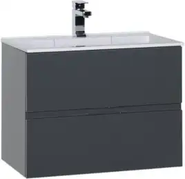 Тумба под раковину Aquanet Алвита 70 серый антрацит 183992