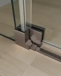 Душевая дверь в нишу CEZARES SLIDER-B-1-80/90-C-GM стекло Прозрачное, профиль Оружейная сталь