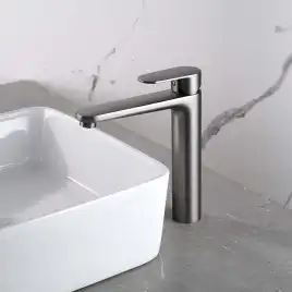 Смеситель для раковины Aquatek Ника AQ1804BGM, Оружейная сталь