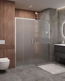 Душевая дверь CEZARES MOLVENO-BF-2-170-P-Cr стекло Матовое рифленая, профиль Хром