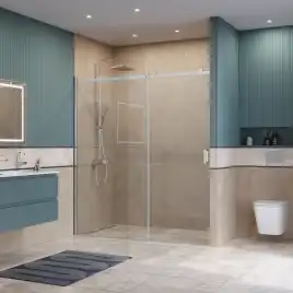 Душевая дверь BelBagno SOFT_CLOSE-2-BF-1-180-C-Cr стекло прозрачное, профиль Хром
