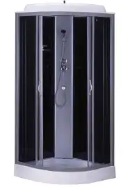 Душевая кабина Loranto 100х100 низкий поддон, прозрачное стекло, профиль Хром, CS-6611 G, 100*100*215