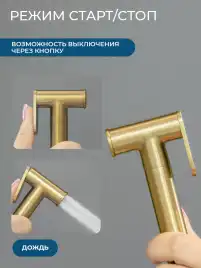 Гигиенический душ со смесителем AVS Beauty 811-531-BG, брашированное золото